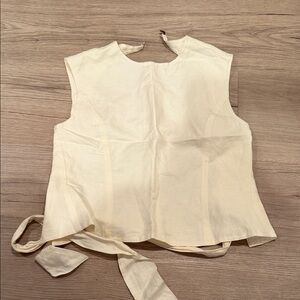 Elegant Cream Sleeveless Top